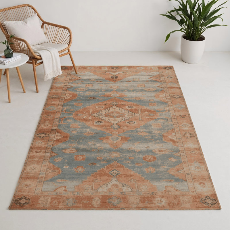 Overdyed Brown Indoor and Outdoor Area Rug, Rectangle 9' x 12'