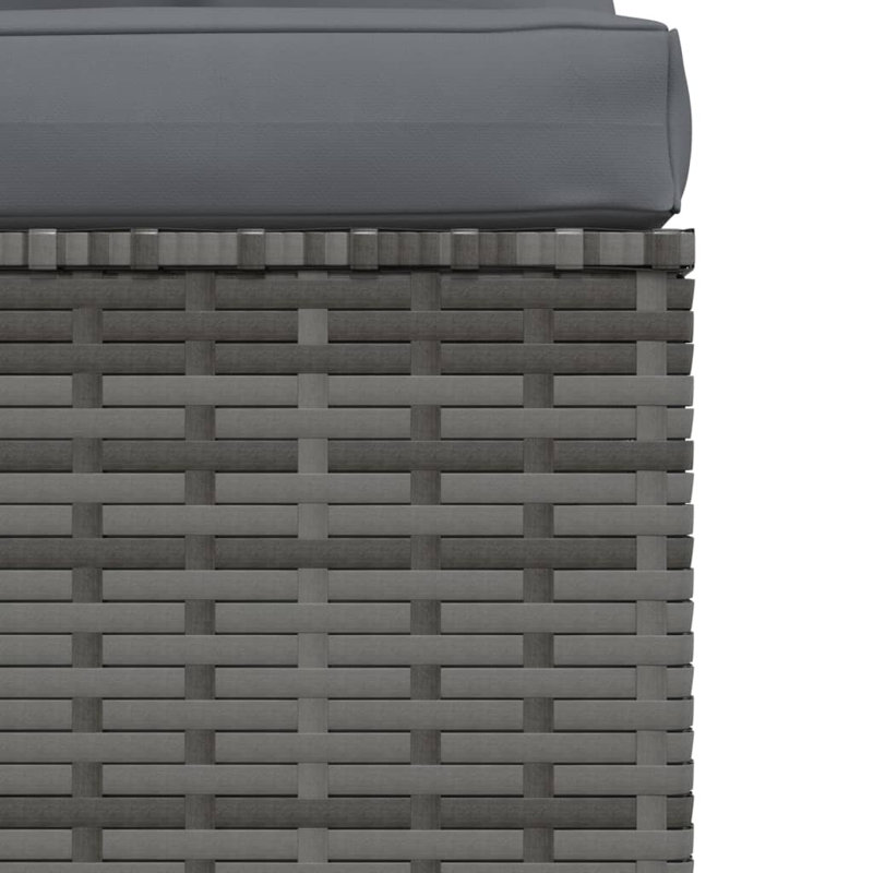82.7" Wide Rectangle Patio Sofa with Cushions, Gray, Gray