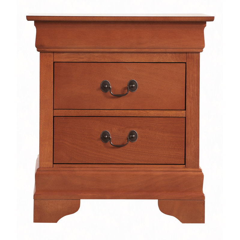 Table de chevet élégante au design classique, Chêne