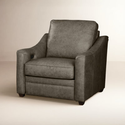 Angelina Genuine Leather Upholstered Recliner