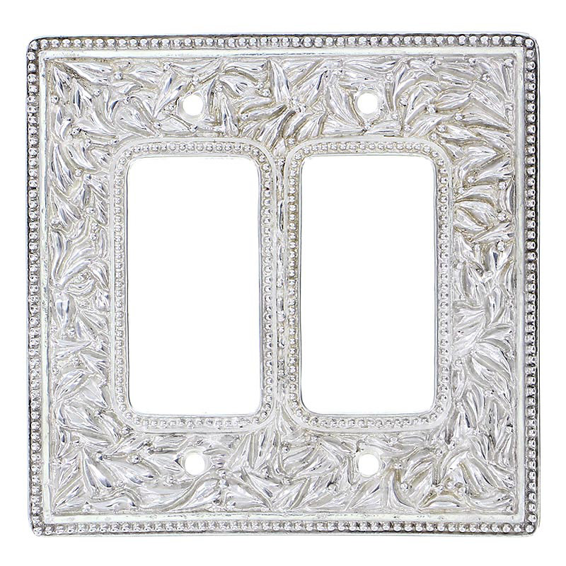 San Michele 2-Gang Decorator/Rocker Wall Plate, Polished Nickel