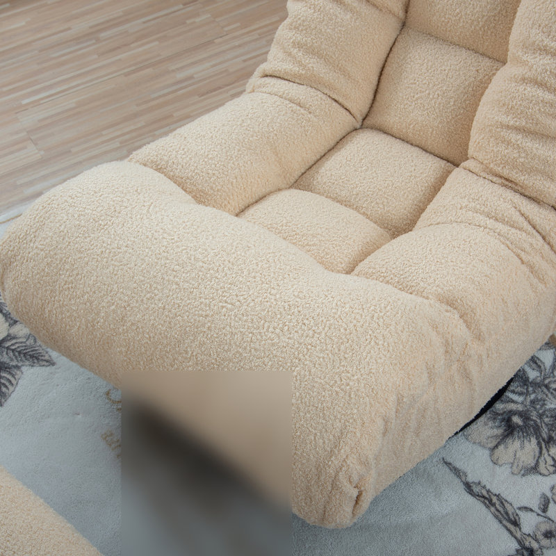 Single Reclining Chair For 's Learning - 3 Adjustable Backrests, 14 Headrests, 3d Memory Elastic Sponge, White Main Color Balcony With Back Sections, Head Suitable 18 Years Old