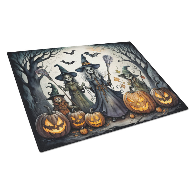 Grande planche à découper en verre Witches Spooky Halloween