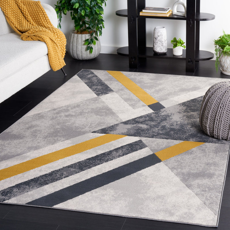 Geometric Area Rug, Rectangle 183 x 274cm