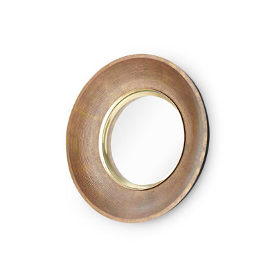 Stella Round Metal Wall Mirror