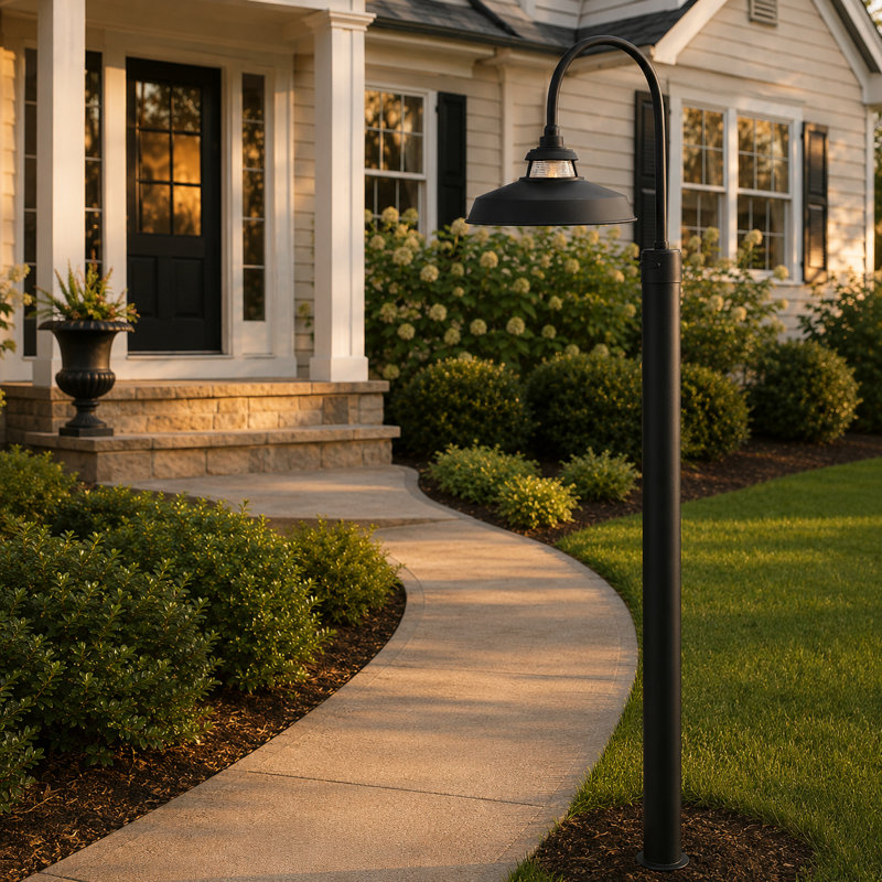 Troyer 1 - Light Pier Mount Lantern, Black