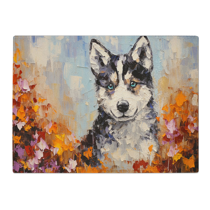 Husky Palette Knife  Glass Chopping Board