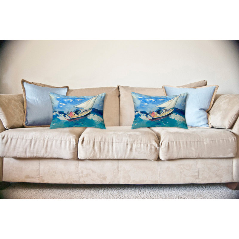 Coussin décoratif d'extérieur voilier