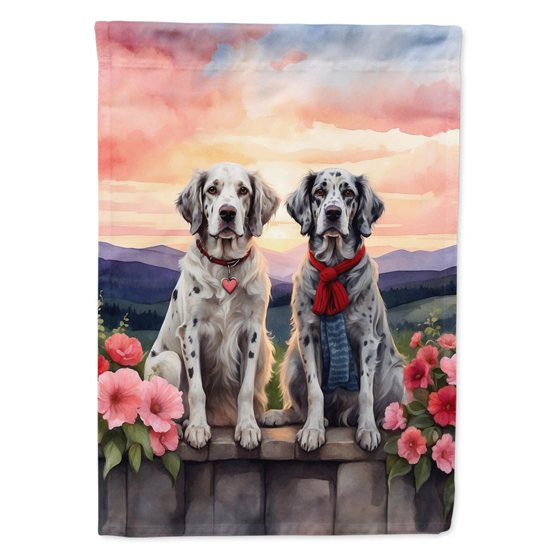 Drapeau pour chien double face en polyester H 15,5 po x l 11,25 po