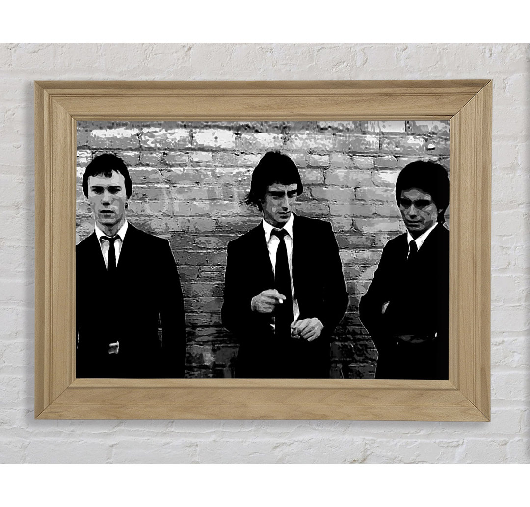 The Jam Retro B N W - Einzelne Bilderrahmen Kunstdrucke