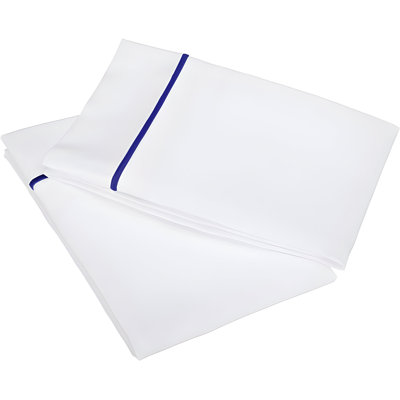 400TC Single Embroidery Cotton Sateen Pillowcases (Set Of 2)