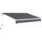 Outsunny 155.5'' W x 59.75'' D Polyester Cover Retractable Patio Awning-97091125