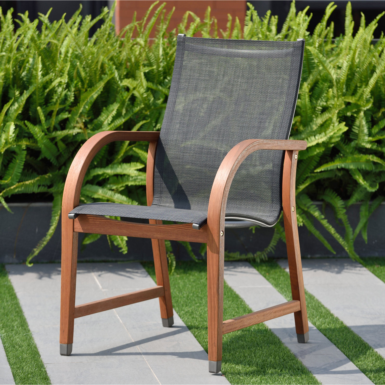 Alyisa 59" Eucalyptus Patio Dining Set