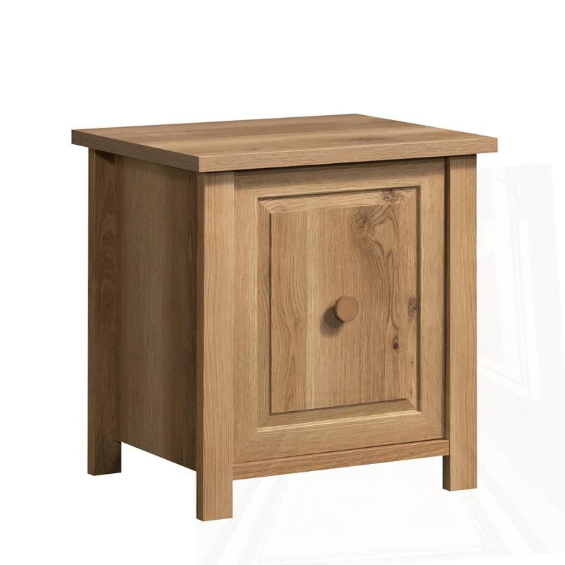 Table de chevet, finition brune