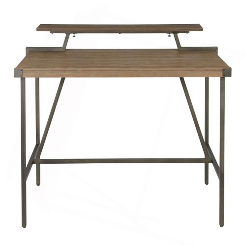 Table de comptoir industrielle Gia Fordwich, H 43 po x L 26,75 po x l 49,75 po, Naturel