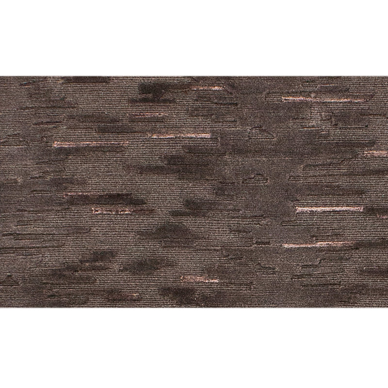 Abstract Area Rug in Chocolate, Rectangle 8' x 10'