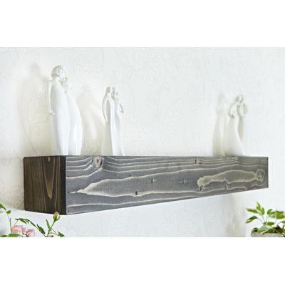 Iulger Floating Shelf with Reclaimed Wood