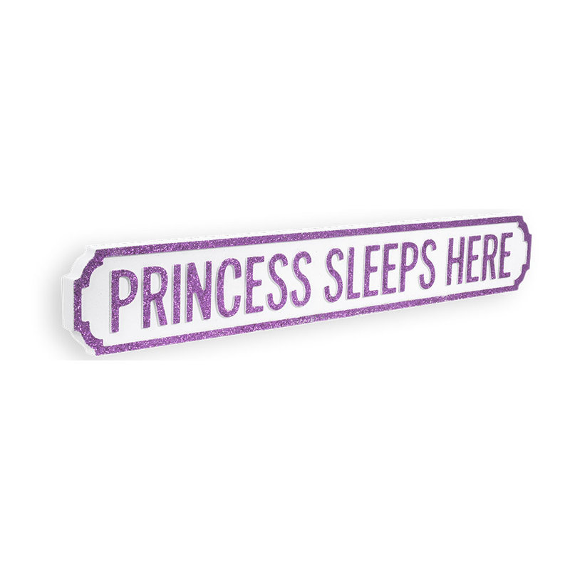 Street Sign, Glitter Pink