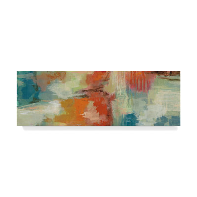Wrapped Canvas Wall Art - Silvia Vassileva 'Coral Reef' Wall Art for Living Room, Bedroom, or Office Décor - 10x32