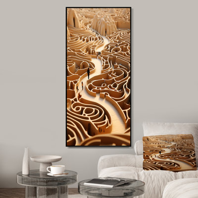 Desert Labyrinth Maze Reflection