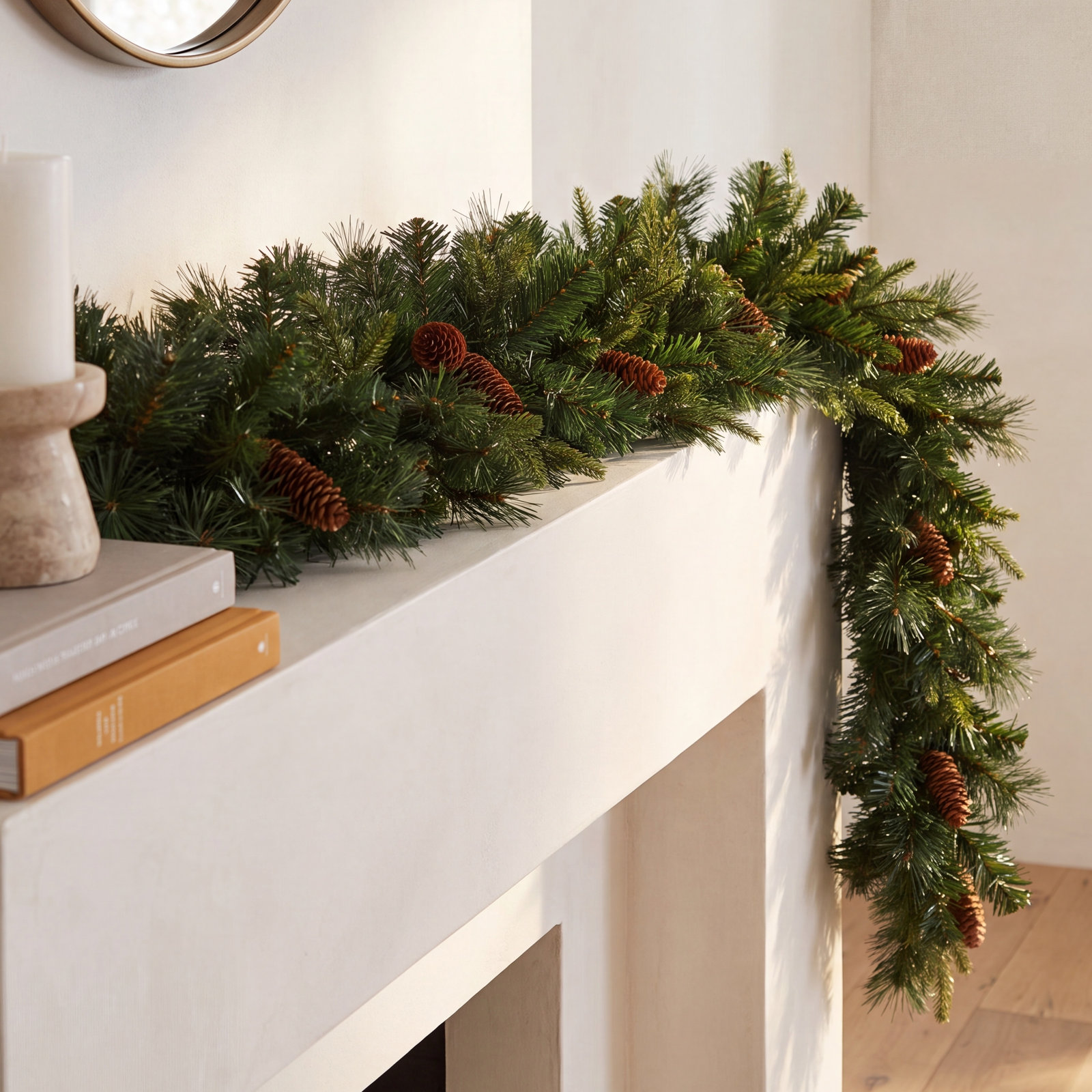 108" Pre-Lit Christmas Garland