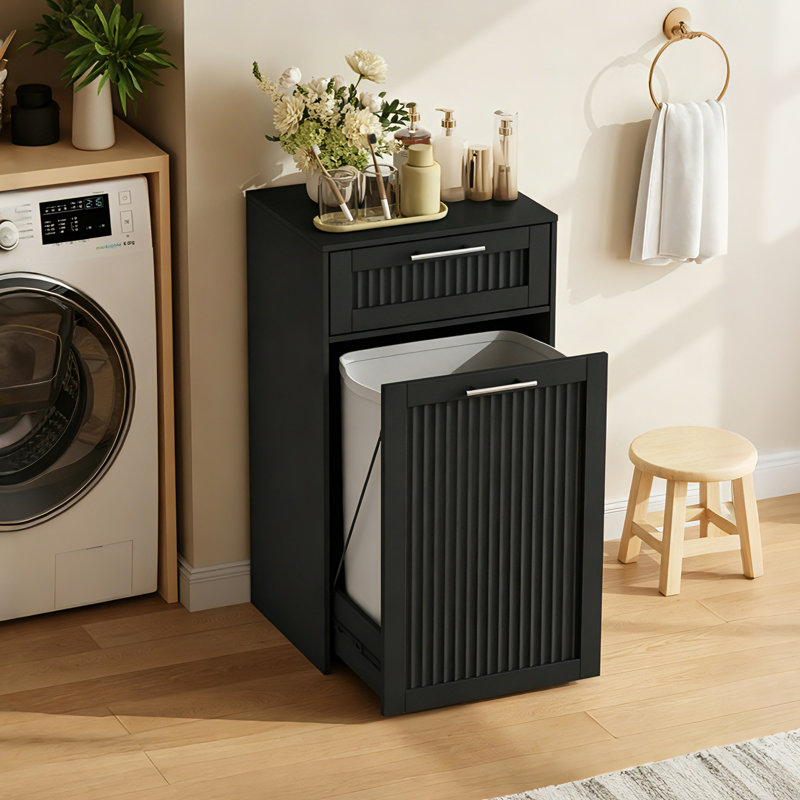 Armoire à ordures avec tiroir 13 gallons, 13 Gallons, Black
