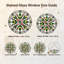 Panneau de vitrail floral en vitrail Mandala ， H 12 po-1776181488