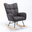 Chaise berçante moderne avec dossier haut et fauteuil à bascule-73351256