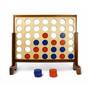 Yard Games Giant Four In A Row Game Set with Carrying Case
