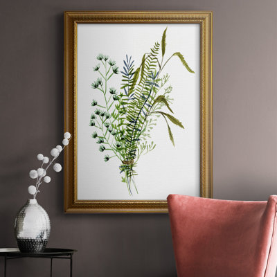 Toile encadrée verte Green Bouquet II - prête à être accrochée
