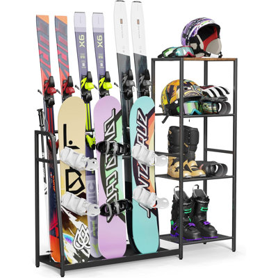 Support autoportant pour 4 paires de skis