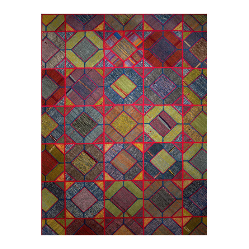 Tapis décoratif à motifs multicolores Northern Collection, Tapis de couloir 4 pi 11 po x 9 pi 10 po inclus