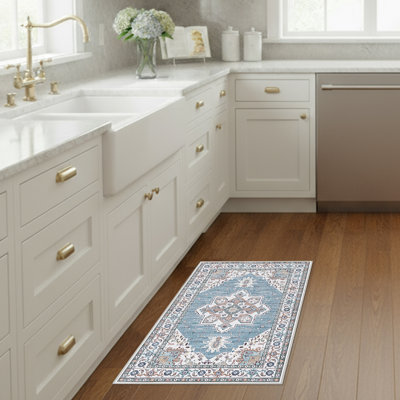 Laura Ashley Florence Imagine Printed Chenille Machine Washable Rugs