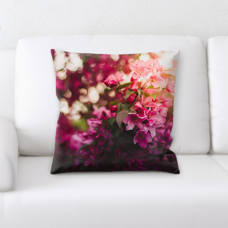 Coussin décoratif fleuri
