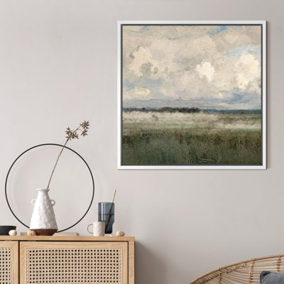 «Clouds Over Green Fields», reproduction sur toile