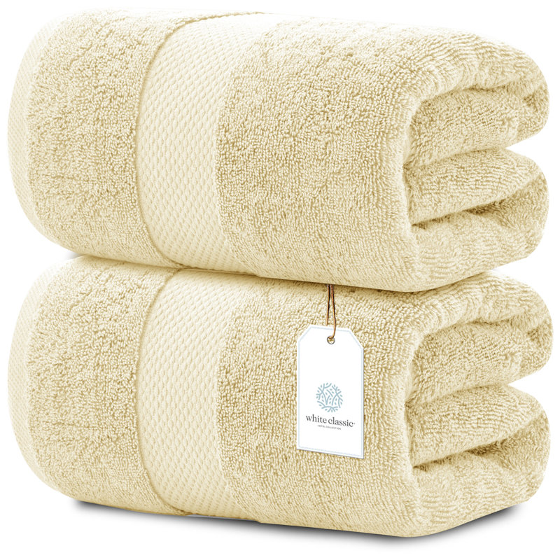 Drap de bain 100% coton Aldemar, Beige