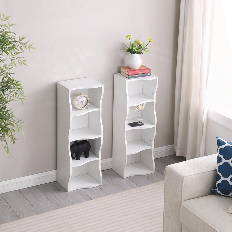 Display And Multi-Functional Bookshelves, White