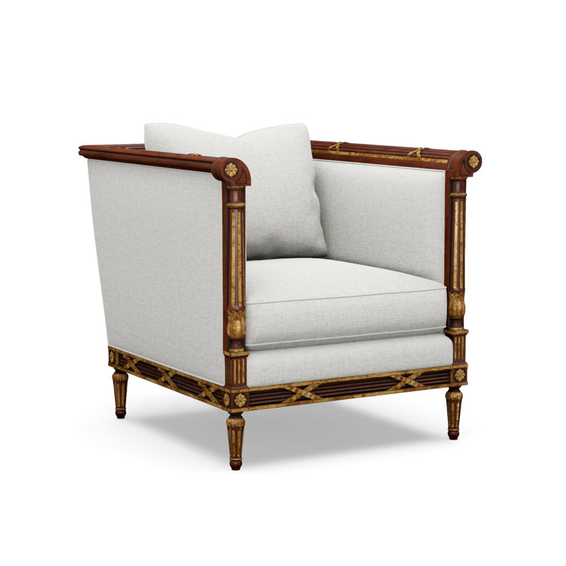 The Regent's Visit  Accent Chair, Churchill Driftwood (Performance fabric) 6137-92