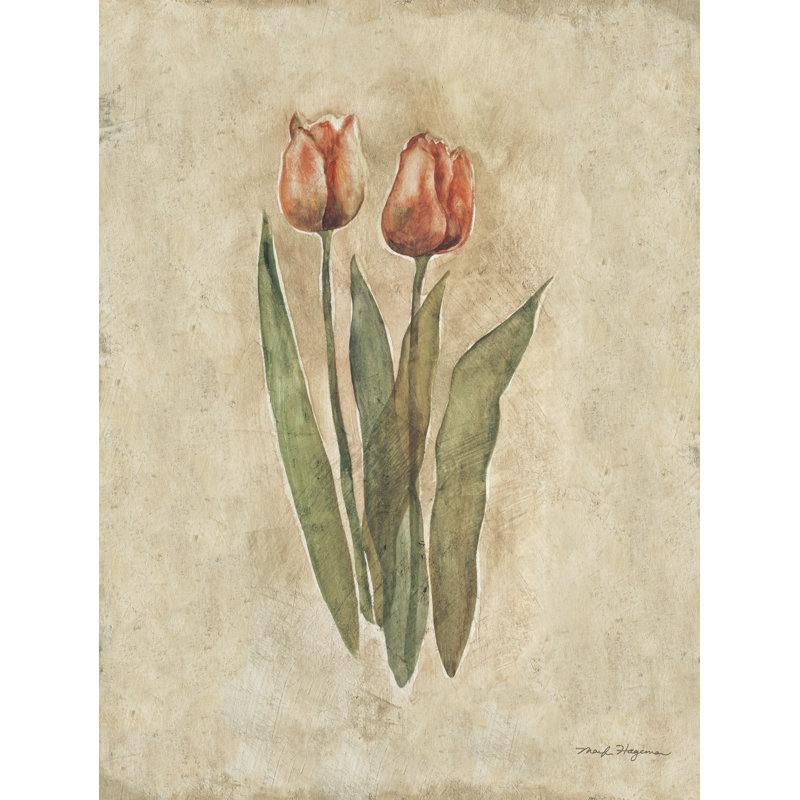 Printemps tulipes sur toile par Marilyn Hageman, H 16 po x l 12 po