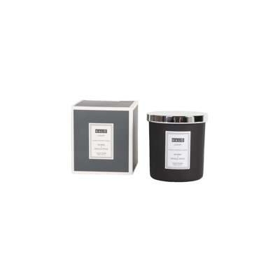 HALO Myrrh And Tonka Scented Jar Candle with Glass Holder