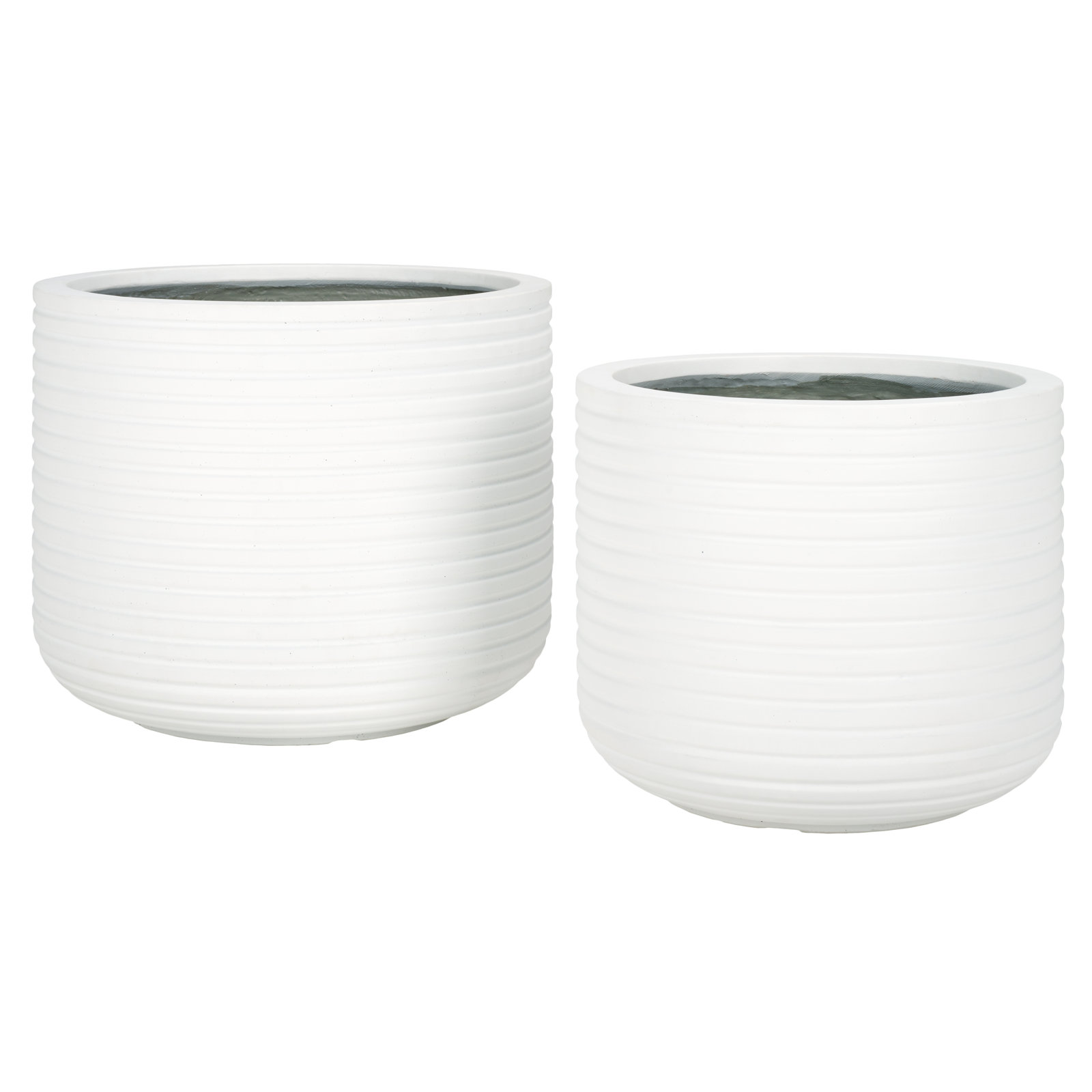 Norah 18" Pot Planter, White