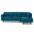Velours bleu paon est en rupture de stock
