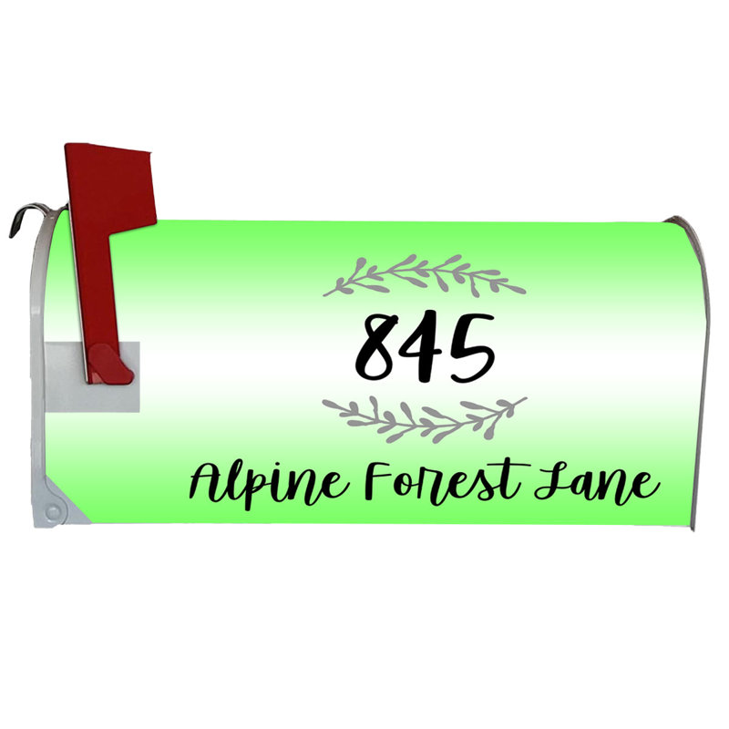 Boîte aux lettres magnétique personnalisée, Vert