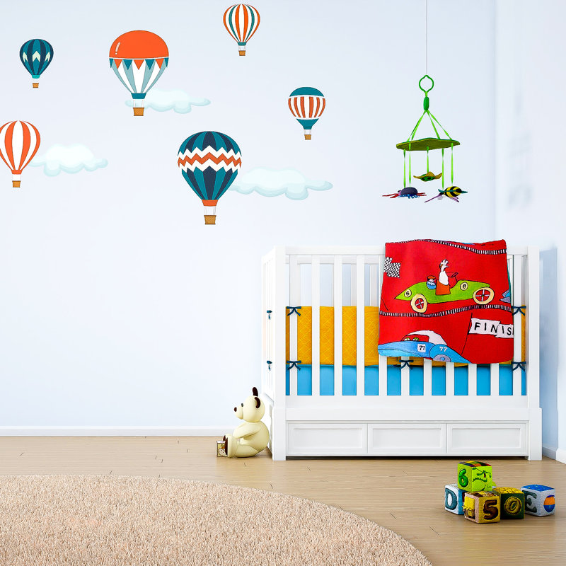 Classic Balloon Wall Stickers, 90cm H x 140cm W