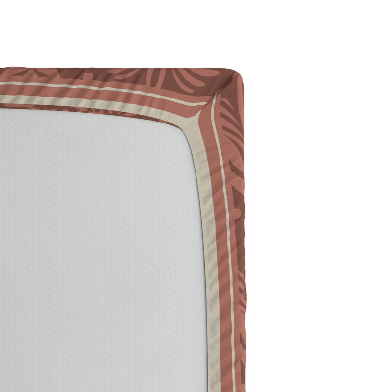 Microfiber Damask Fitted Sheet, Full Fitted Sheet