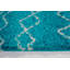 Tapis décoratif turquoise géométriques Chesnut-26067209