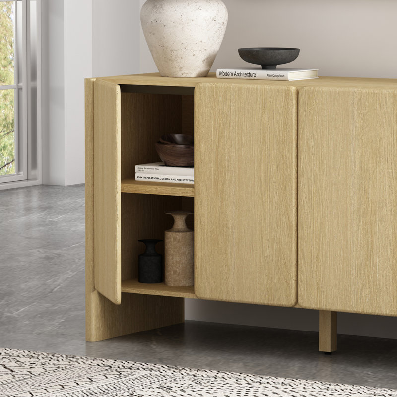 Linda 60" Sideboard In Natural Oak, Oak