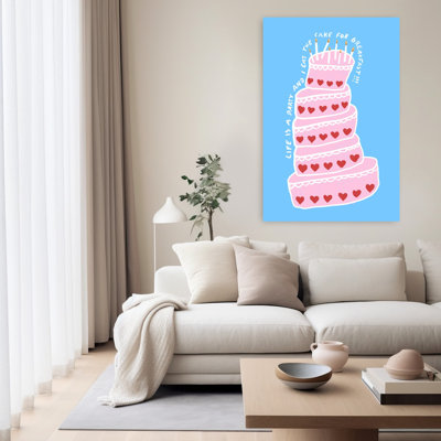 «Life Is A Party», art mural contemporain fantaisiste