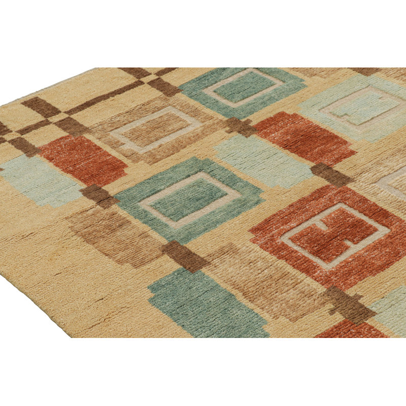 Rug & Kilim’S Scandinavian Style Rug In Beige-Brown With Geometric Patterns