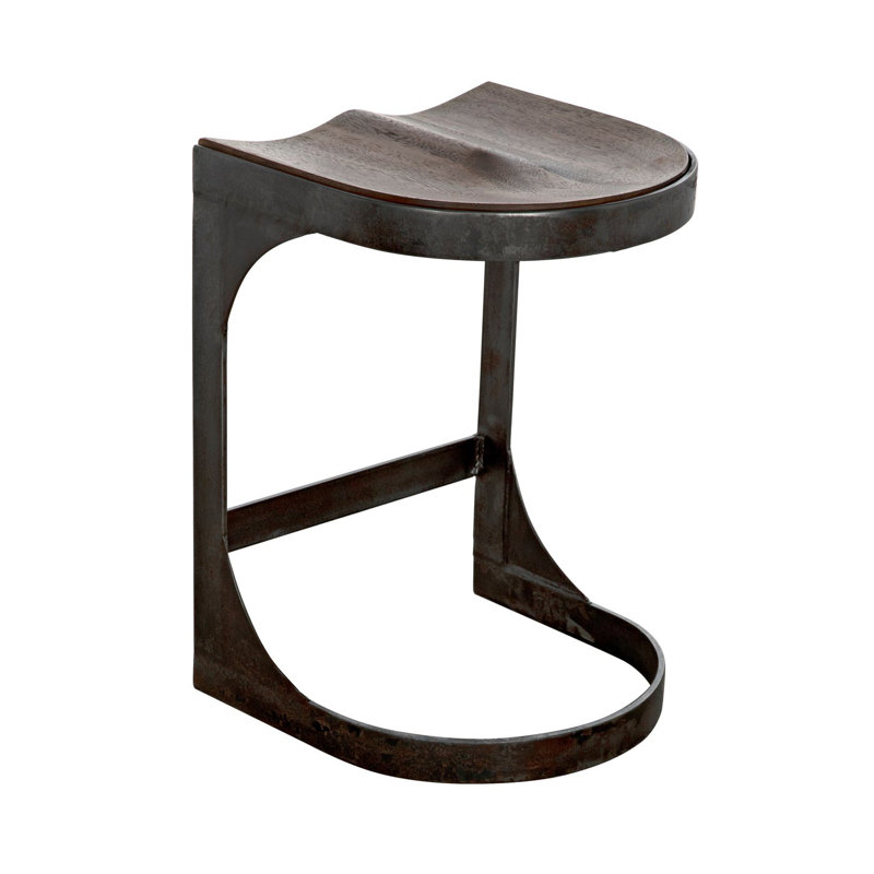 Baxter Counter Stool with Metal Frame, Counter Stool (24" Seat Height)
